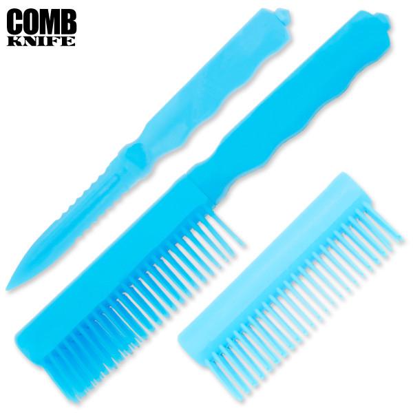 Club Defense Plastic Comb Knife, Blue
