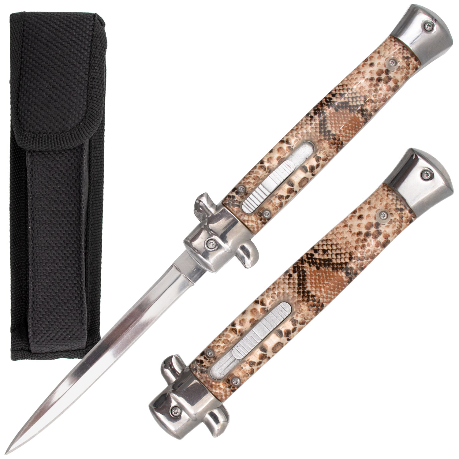 10 Inch Automatic OTF Switchblade Mob Monster Snake 3