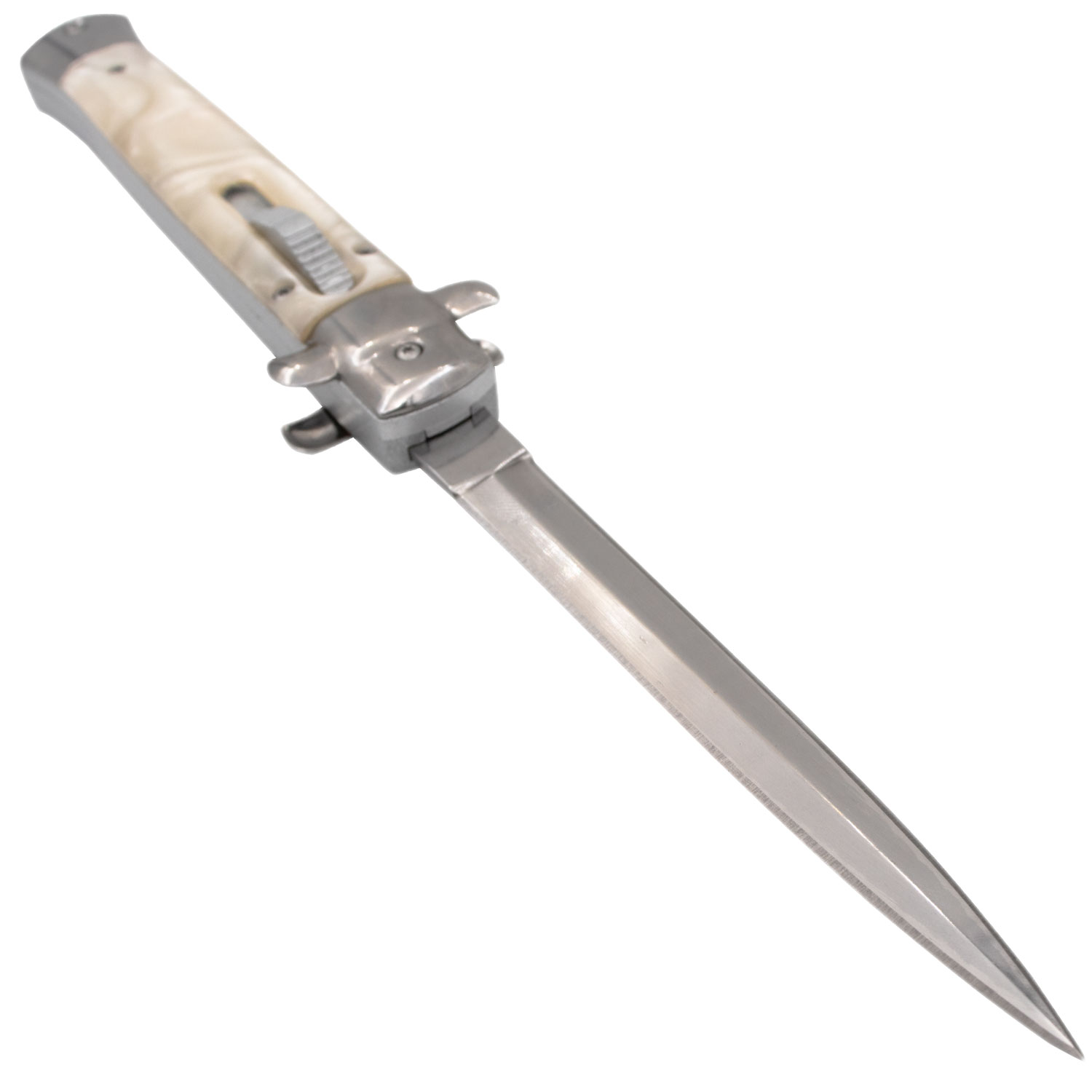 10 Inch Automatic OTF Switchblade Mob Monster White