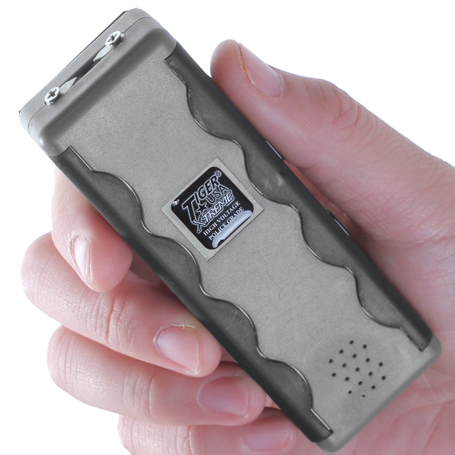 110 Million Revelator Stun Gun with 150db Alarm (Grey)