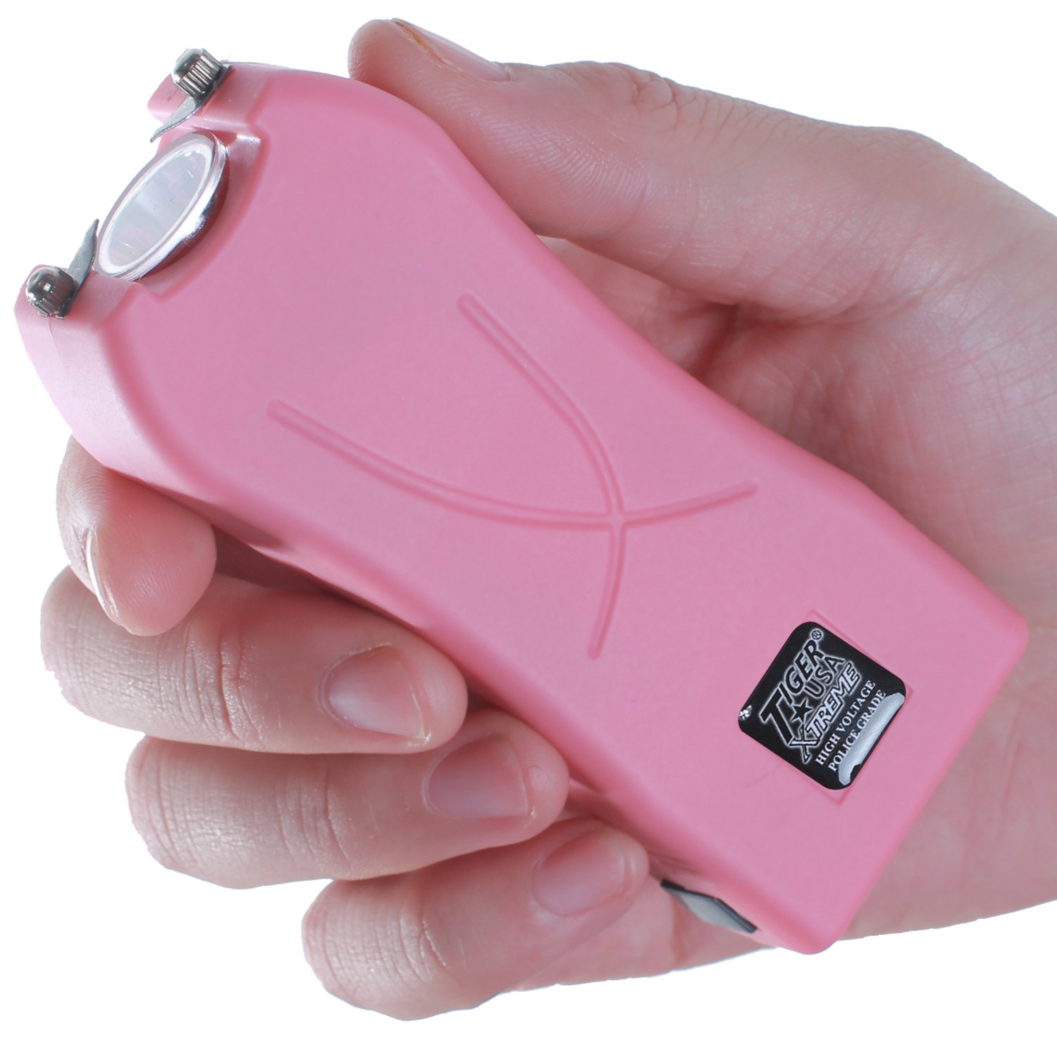 125 Million Archguard Stun Gun Flashlight 200 Lumens (Pink)