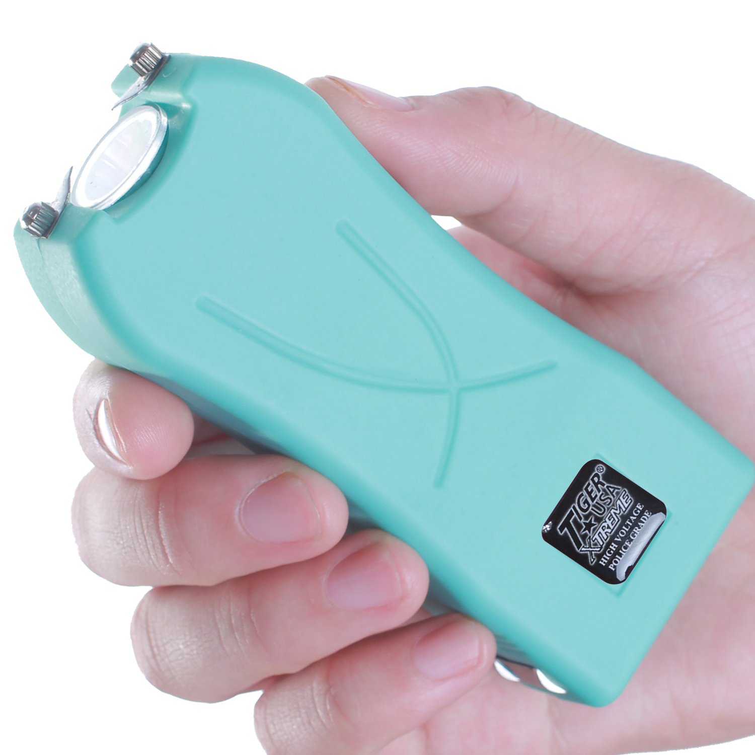 125 Million Archguard Stun Gun Flashlight 200 Lumens (Teal)