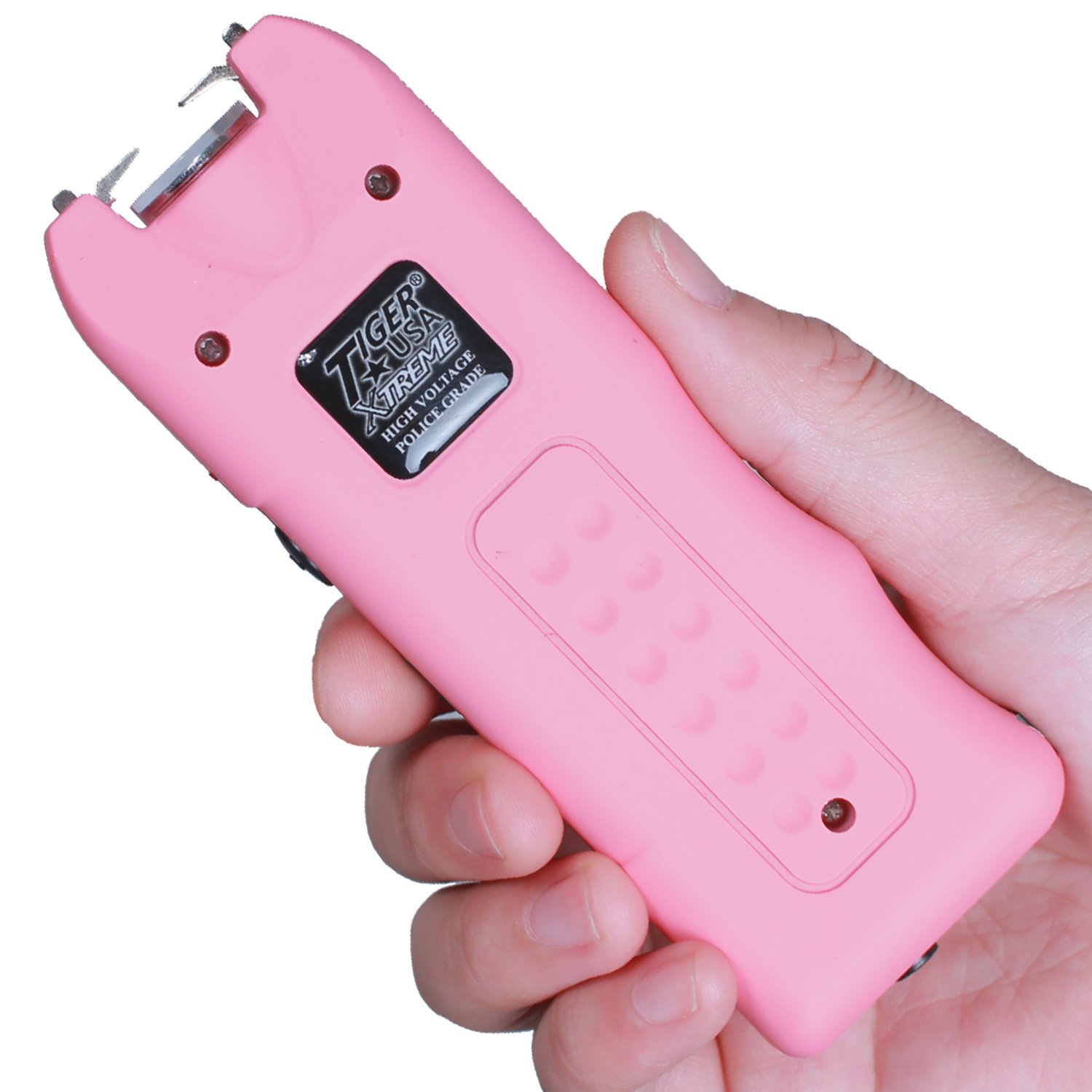 135 Million Origin Stun Gun with 200 Lumens Flashlight (Pink)