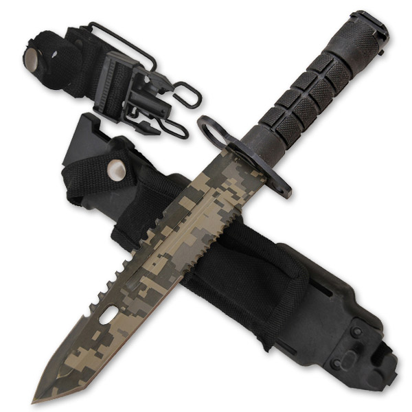 14 Inch AR-15 Bayonet (AR-15 Style) [Camo] CLD192