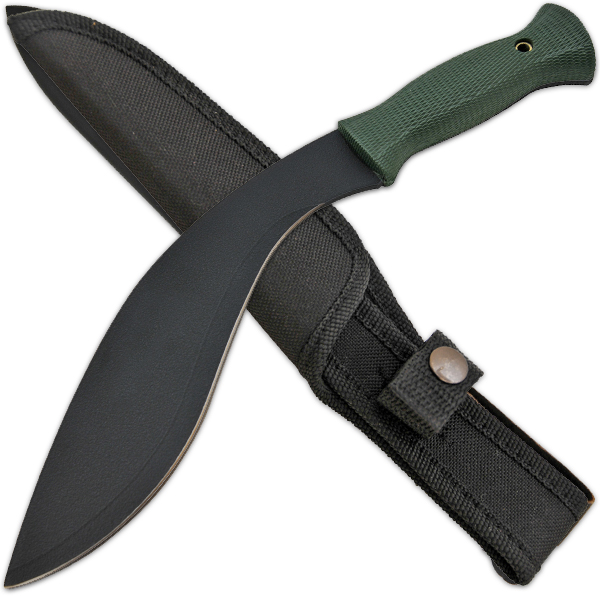 14 Inch "King" Gurkha Kuhkari Dagger w/ case - Green Z-1034-GR