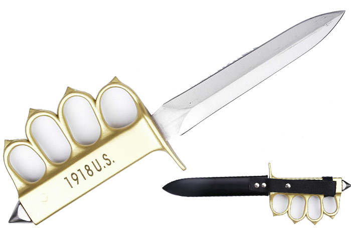 1918 U.S. Army Knuckle Knife Dagger (GOLD)