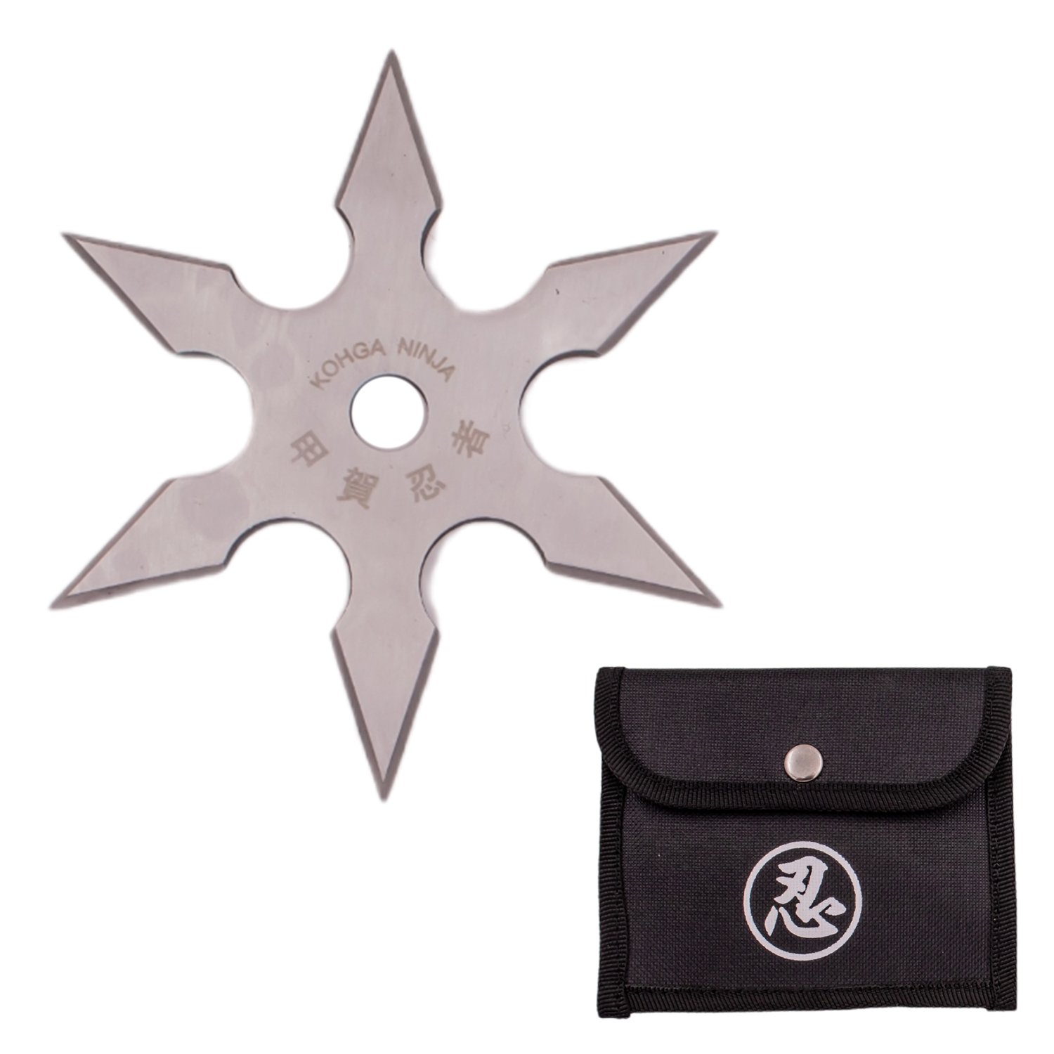 4 Inch 6 Point Throwing Star Ninja Shuriken 1   Silver 2