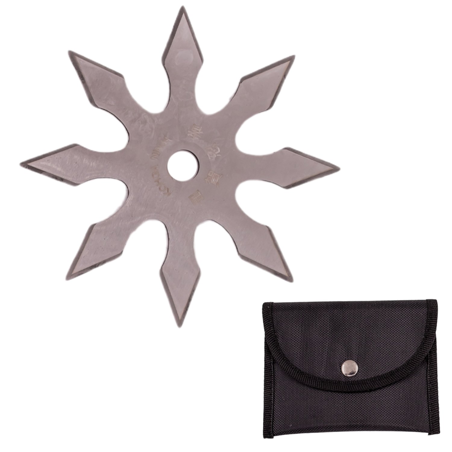 4 Inch 8 Point Throwing Star Ninja Shuriken 1   Silver