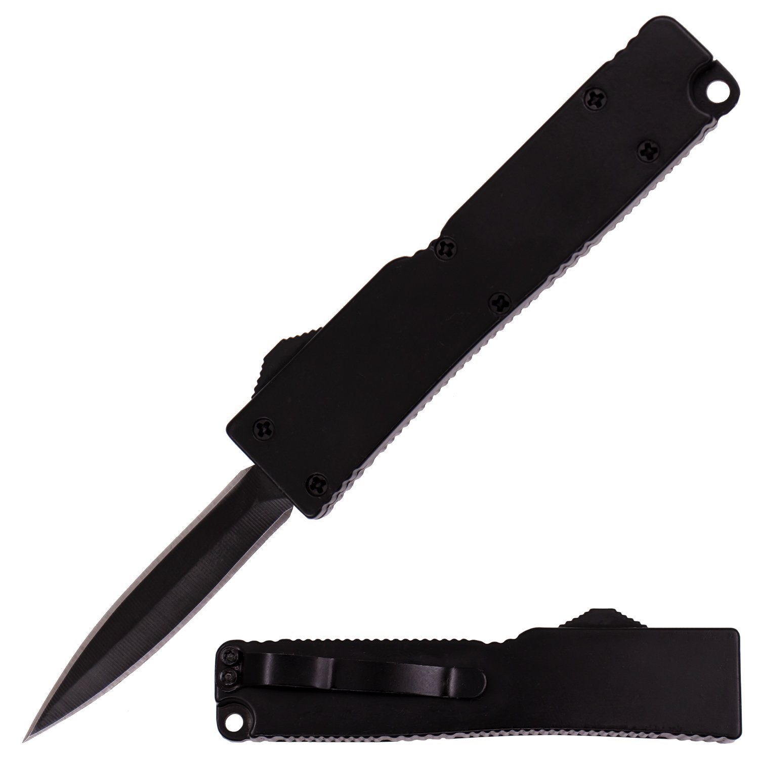 5 Inch OTF Automatic Knife Firecracker A1   Black