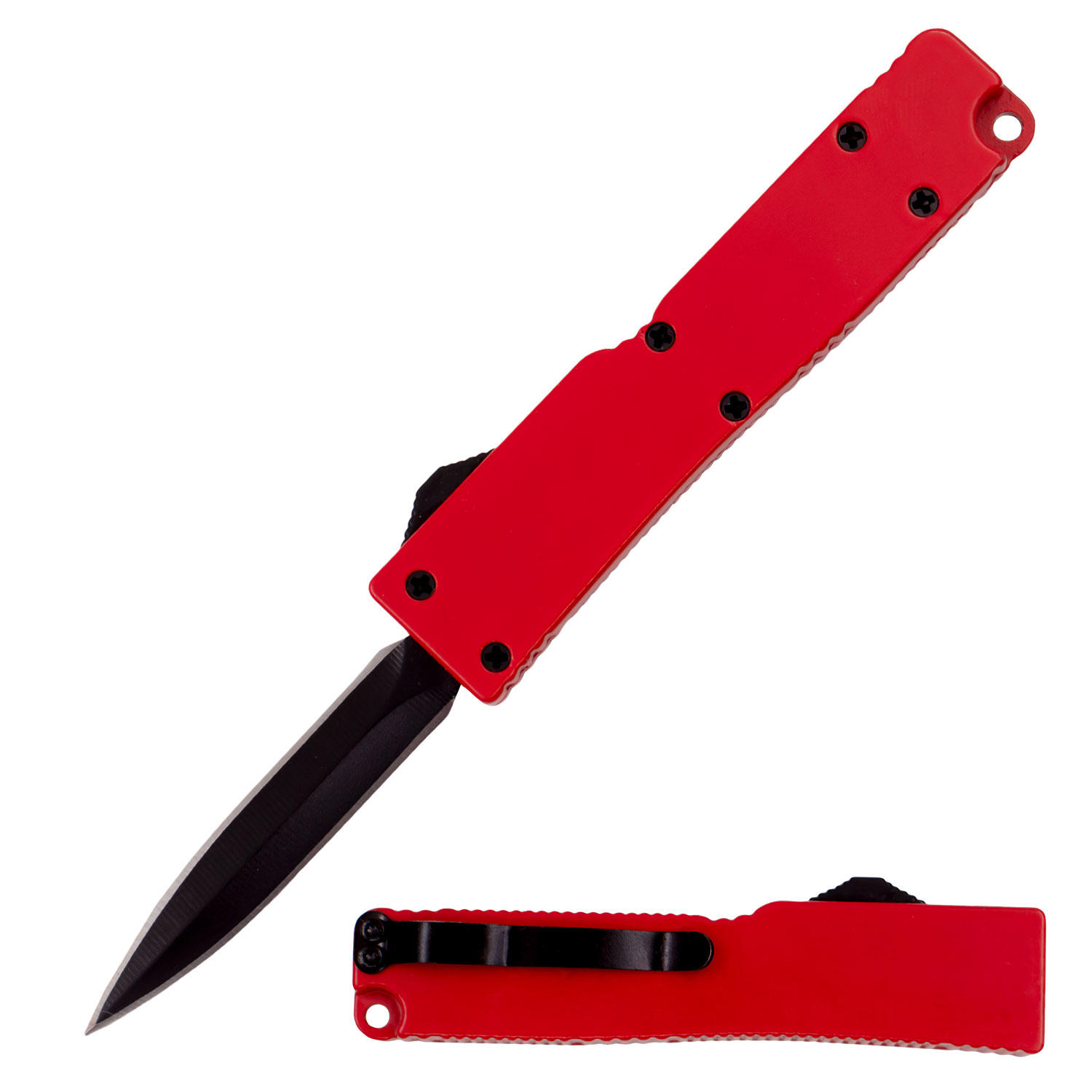 5 Inch OTF Automatic Knife Firecracker A1 Red