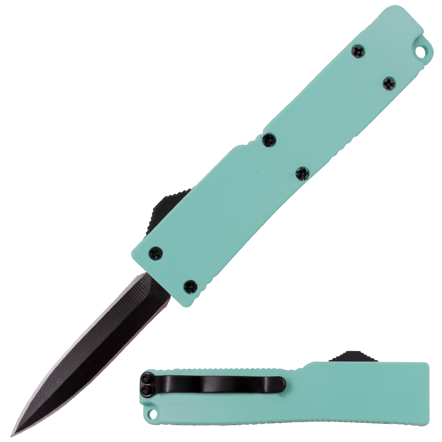 5 Inch OTF Automatic Knife Firecracker A1 Teal