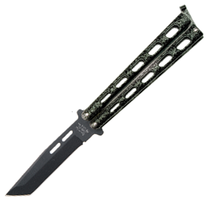 5 in Silver Vein Tanto Butterfly
