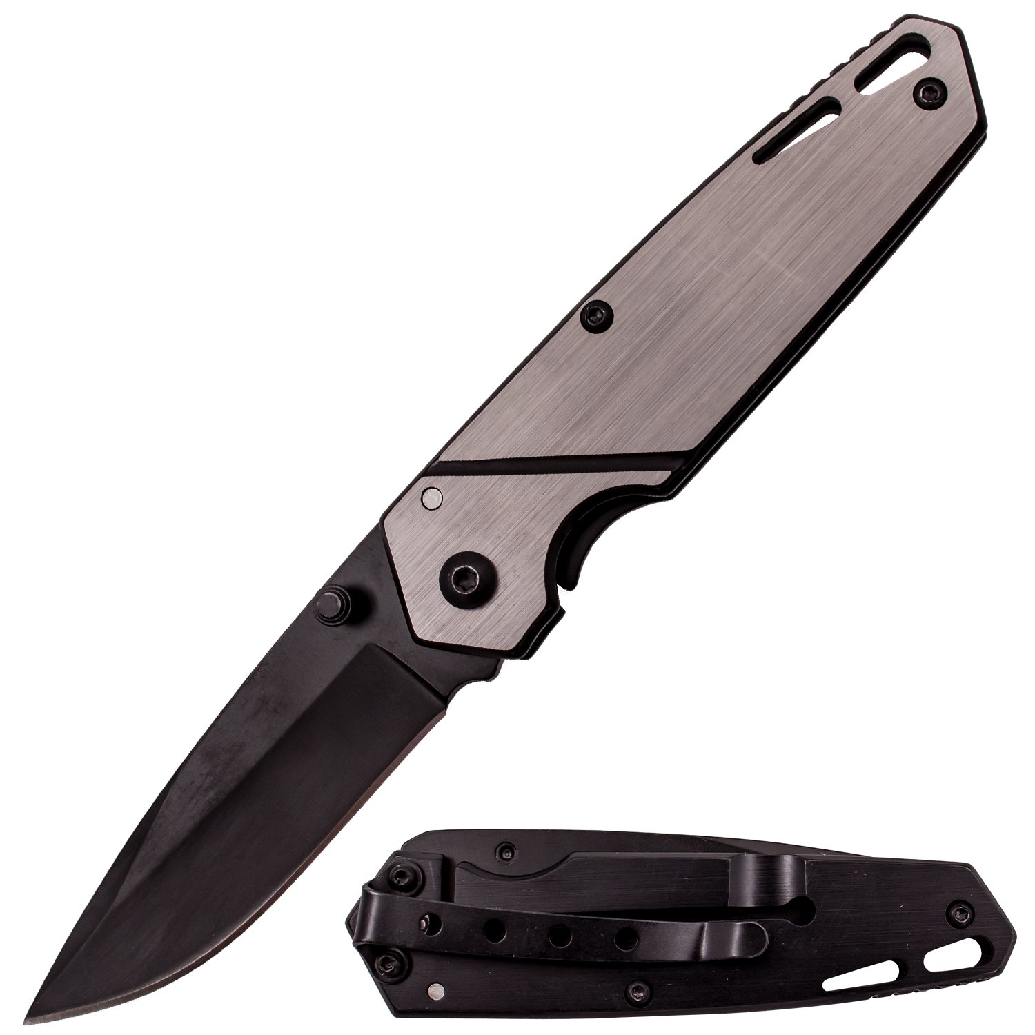 6 Inch MANUAL Folding Knife Stainless Steel Handle