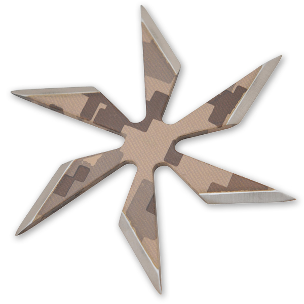 6 Blade Weighted star -Camo FB0014-CA