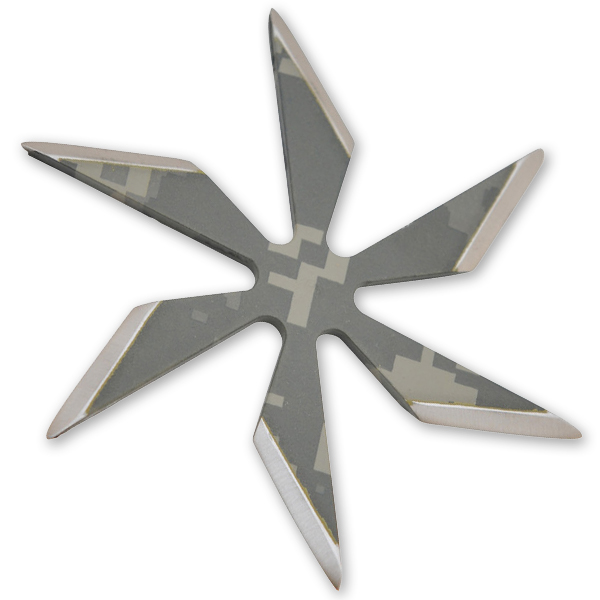 6 Blade Weighted star -Green Camo FB0014-CM