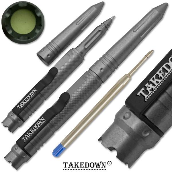 6 Inch Tactical Pen, Charcoal Gray Finish