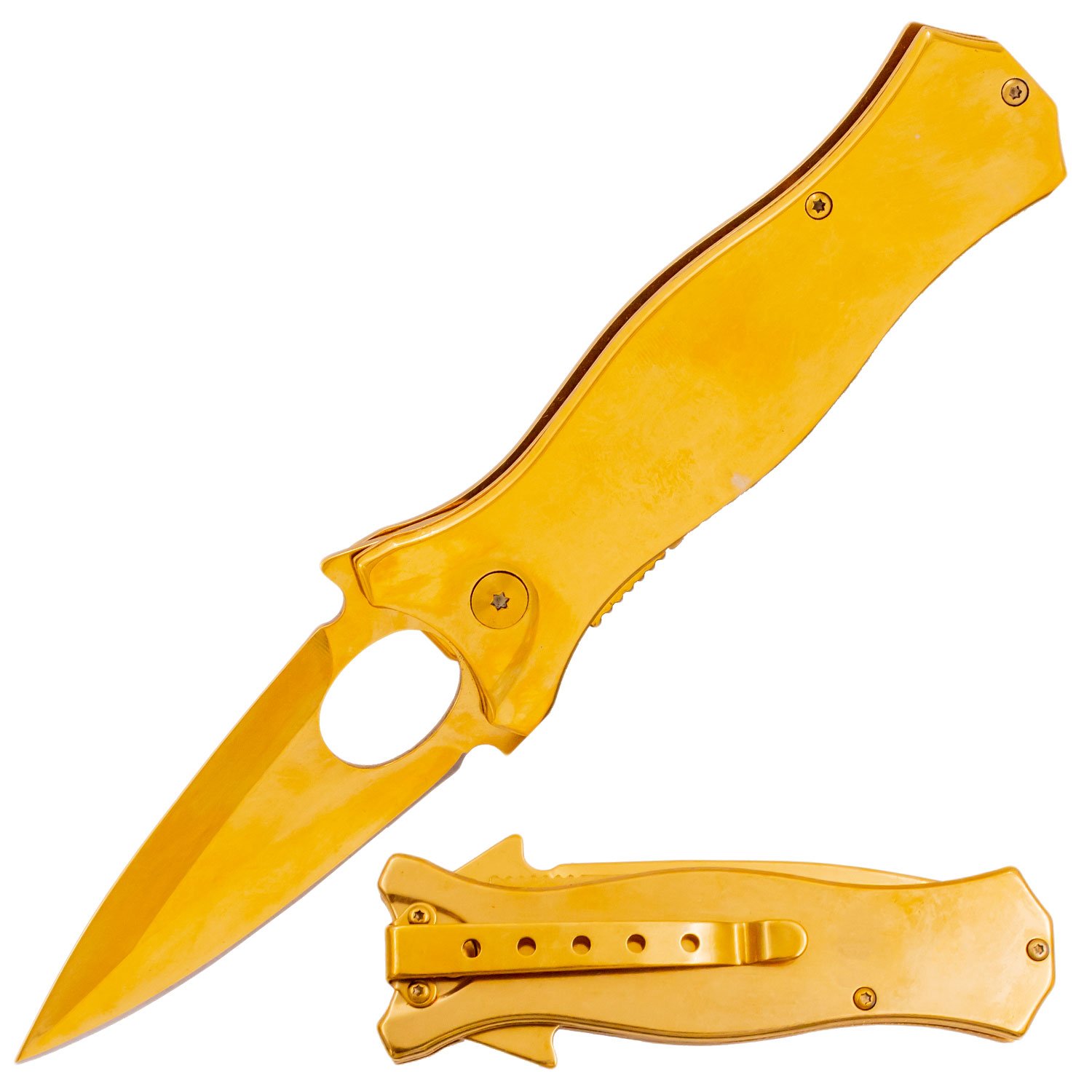 7.5 Inch Golden Ticket Spring Assisted Knife