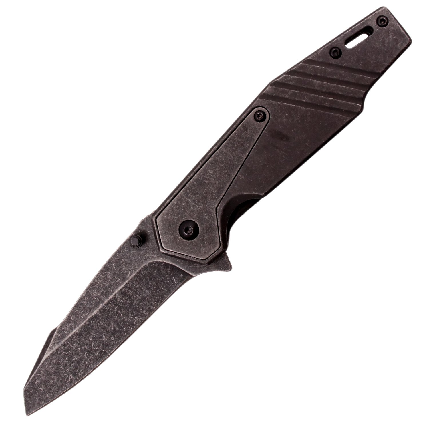 8 Inch MANUAL Folding Knife Stonewashed Finish