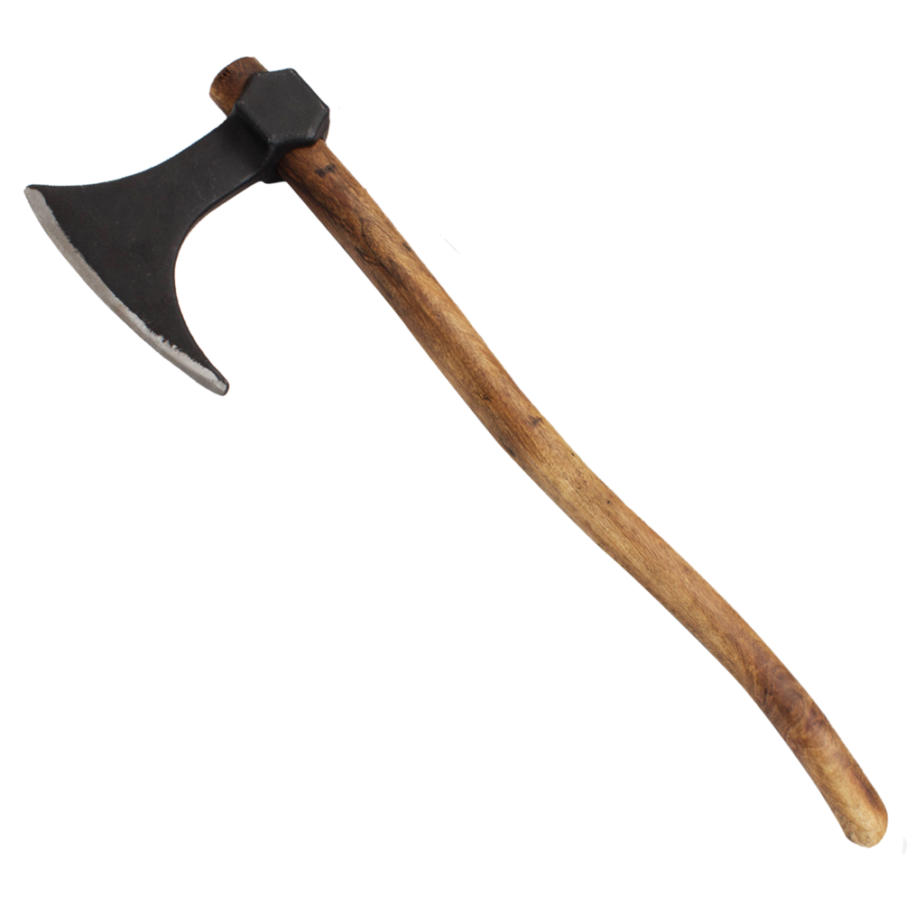 Viking Bearded Carbon Steel Brown Oak Axe