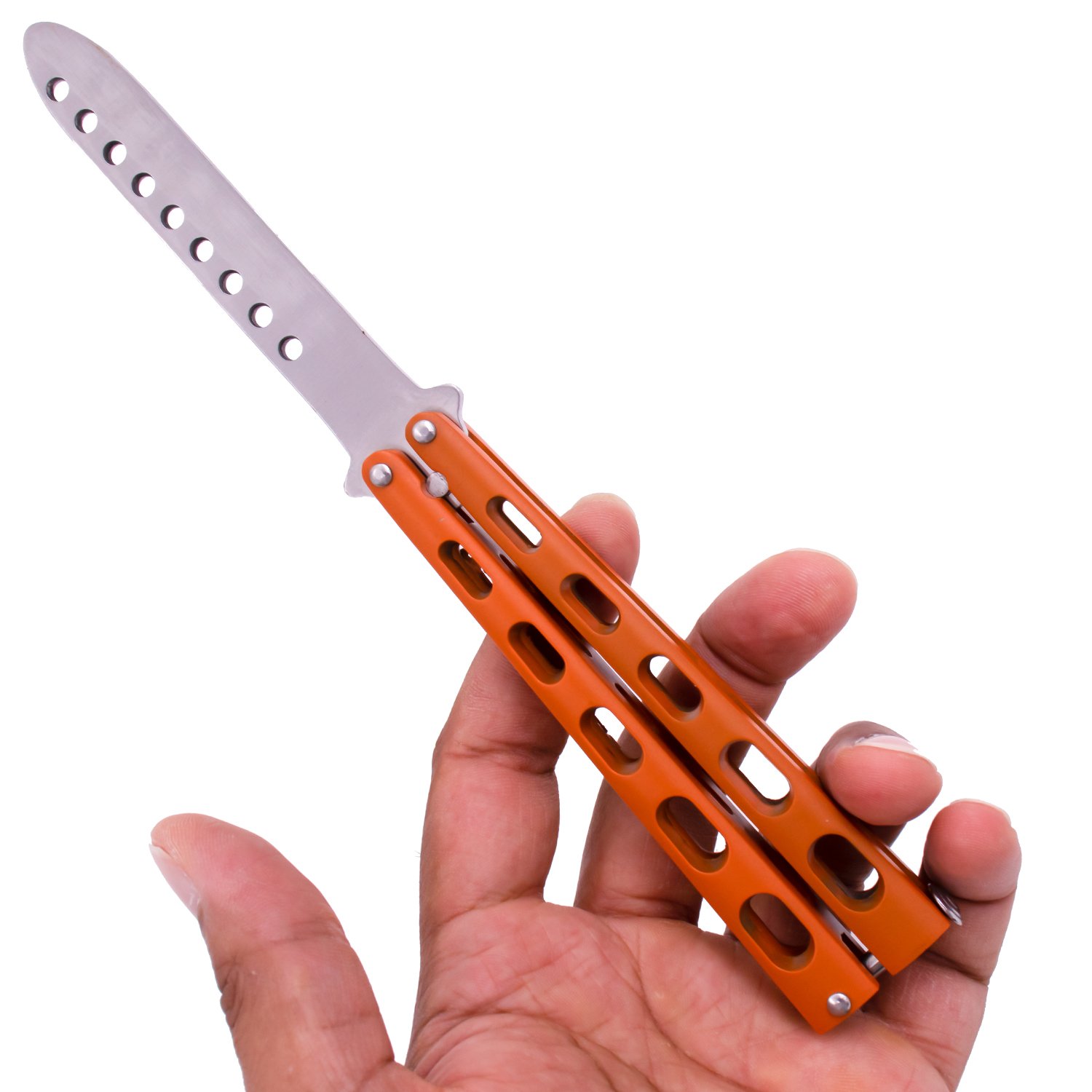 Tiger USA Butterfly Training Knife 440 Stainless 8.85 Inch   Orange Picture 2