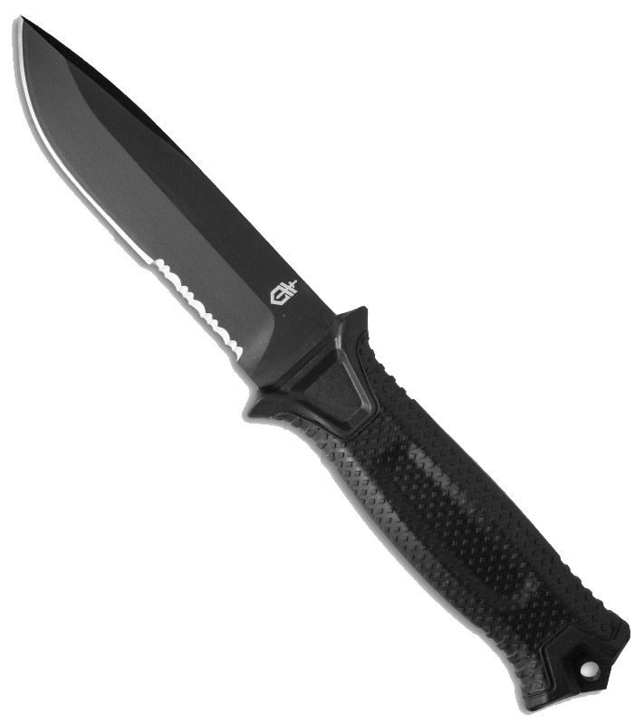 Gerber StrongArm Fixed Blade Knife Black Serrated