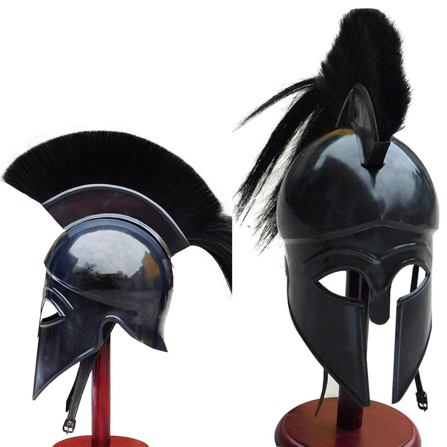 Black Roman Inspired Medieval Helmet