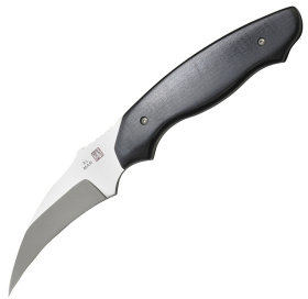 Backup 2, Black Micarta Handle, Hawkbill Blade, Plain , ALBU2-2