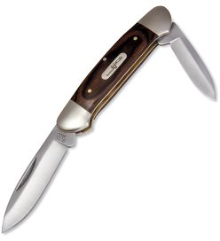 Canoe, Woodgrain Handle, 2 Blades