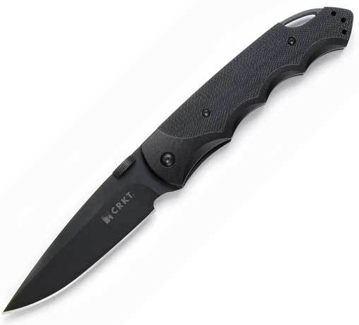 Fire Spark, Aluminum w/G-10 Handle, Black Blade, Plain CR1050K