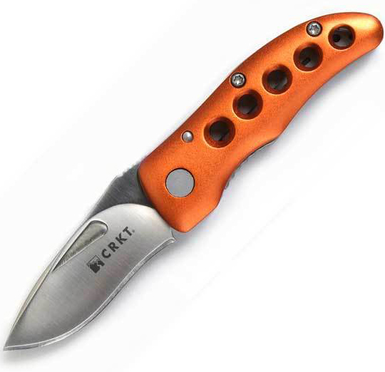 McGinnis Shrimp, Stainless & Orange Aluminum Handle, Plain CR1182