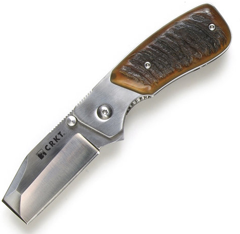 Graham Bros. Stubby Razel, Ram Horn Handle, Plain CR4020RH