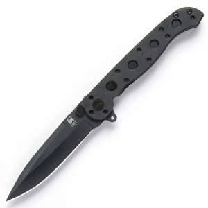 M16 EDC, Black Zytel Handle, Black Spear Point, Plain CRM16-01KZ