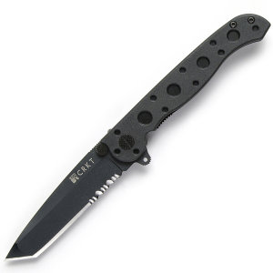 M16 EDC, Black Zytel Handle, Black Tanto Blade, ComboEdge CRM16-10KZ