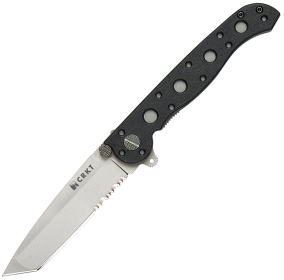 M16 EDC, Black Zytel Handle, Tanto Blade, ComboEdge CRM16-10Z