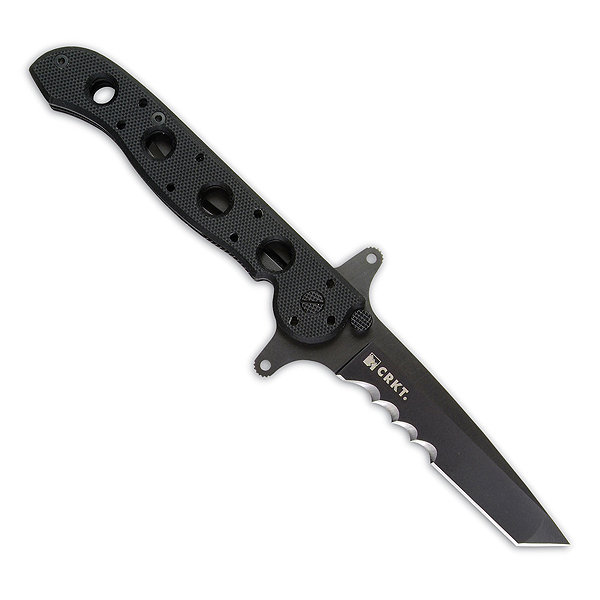 M16-13 Left Hand Carry, Tanto, Black G10, Veff Combo Edge CRM16-13SFGL