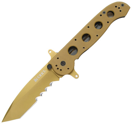 M16-14 Special Forces, Desert Tan G10 Handle, Combo CRM16-14DSFG