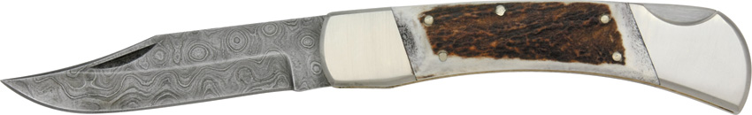 Damascus Stag Lockback 1020