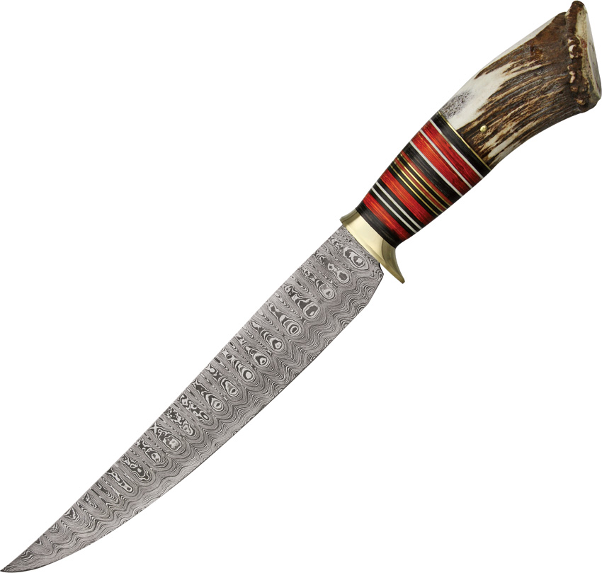 Damascus Upswept Crown Bowie 1059