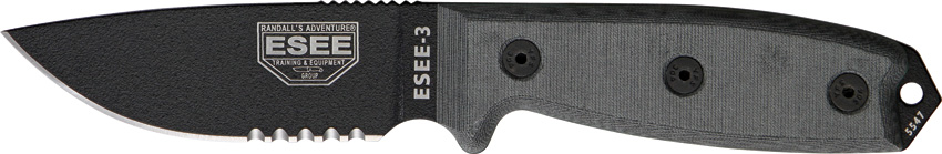 ESEE Model 3 Part Serrated RC3S