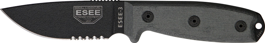 ESEE Model 3 Part Serrated RC3SM