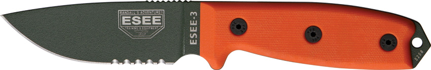 ESEE Model 3 Part Serrated RC3SOD