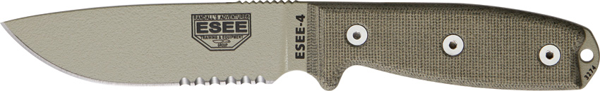 ESEE Model 4 Part Serrated 4SMBDT