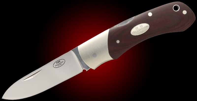 F9 Lockback, Maroon Micarta Handle, Plain FK-FH9