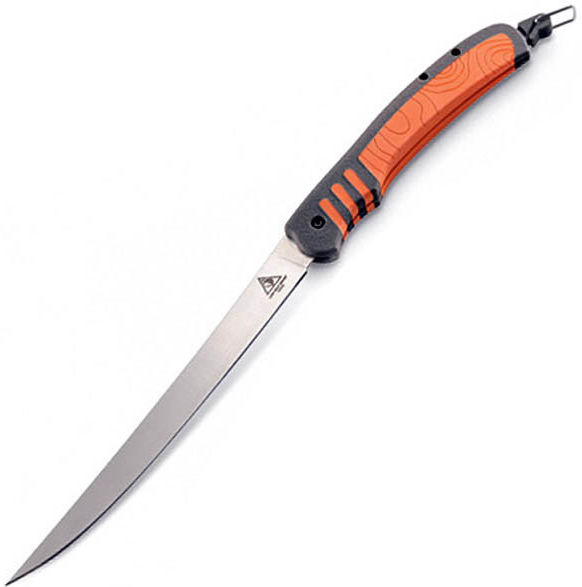 8 in. Big Water Fillet Knife, Orange/Gray Handle, Plain LWK40040-100