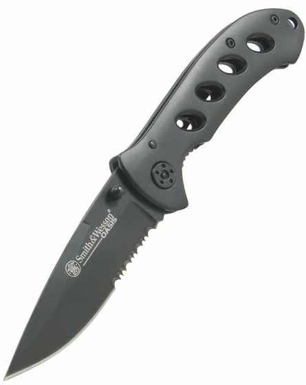 Oasis, Gray Titanium Coated Handle & Blade, ComboEdge, SW423GS