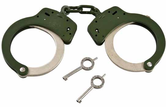 Model 100 Handcuff, Weather Shield, Green, SWC147
