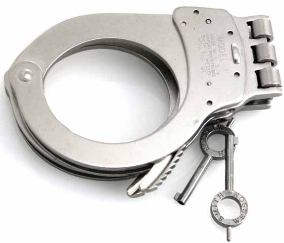 Handcuff, Hinged, Nickel, SWC1H
