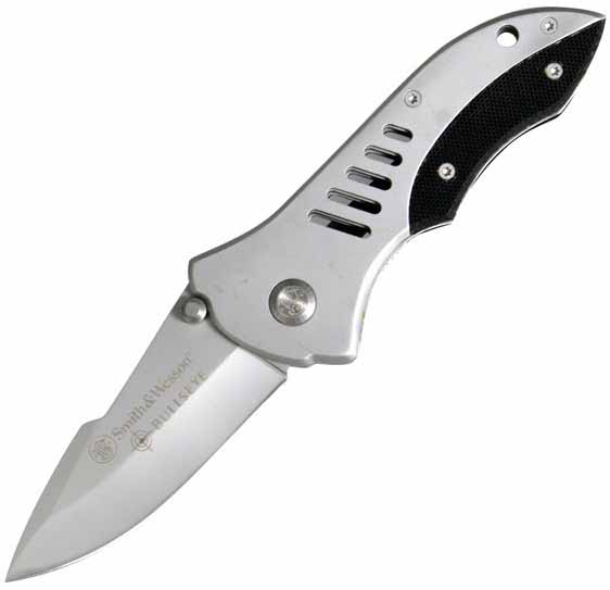 Swat II, Stainless w/Black Insert, Plain Blade, SWCK5