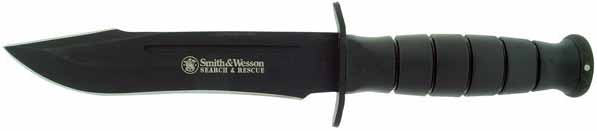 Search & Rescue, 6. in. Blk Blade Blood Line, Nylon Sheath, SWCKSUR1