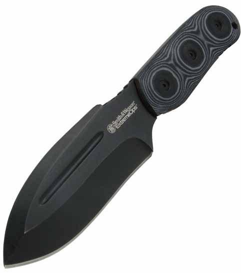 Extreme Ops Fixed Blade, Micarta Handle, Blade, Plain, SWEXT